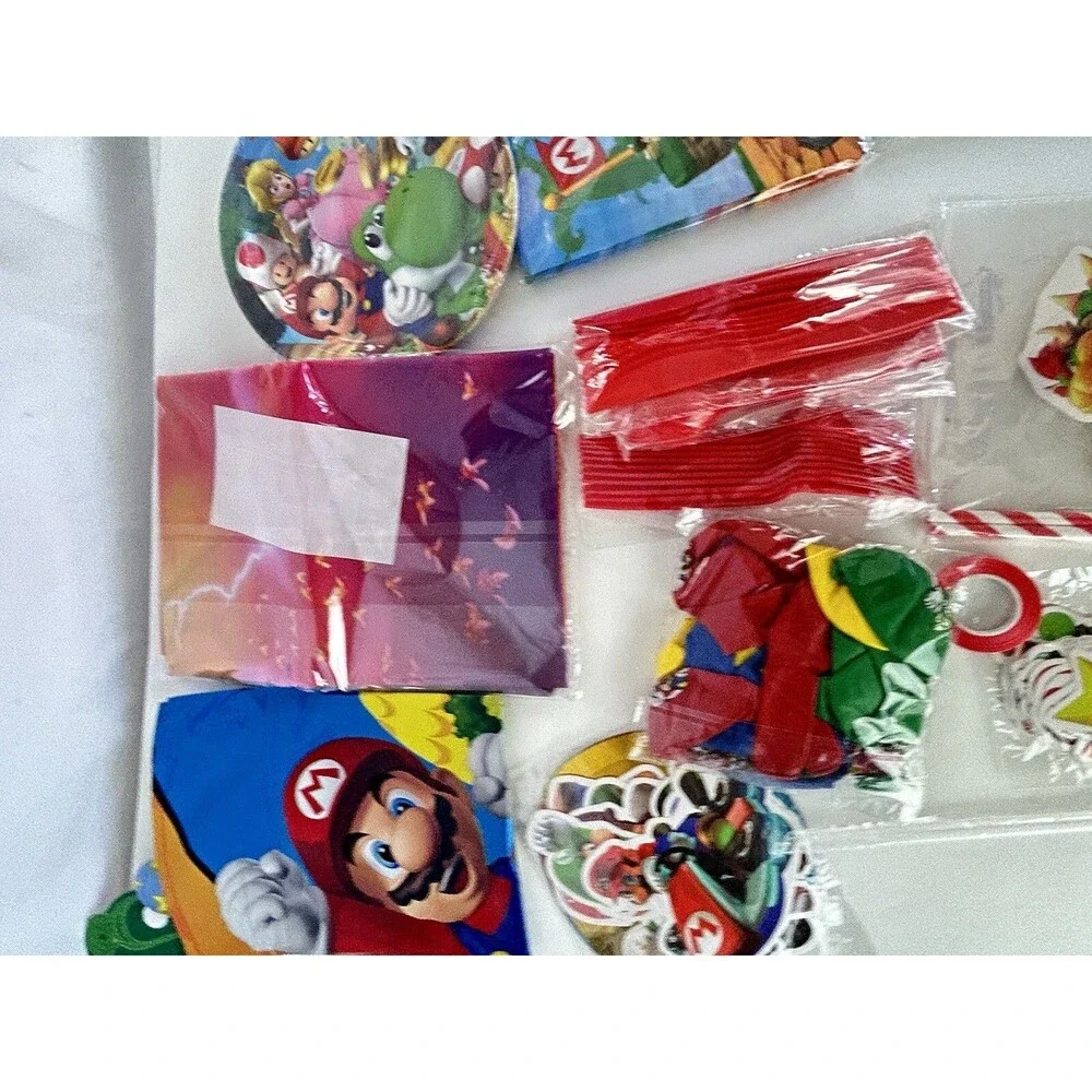 Super Mario Birthday Party Supplies Decorations Theme Celebration Kit